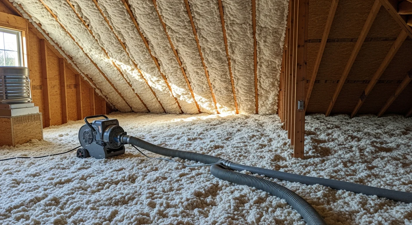 Professional insulation installation in Northern Virginia home