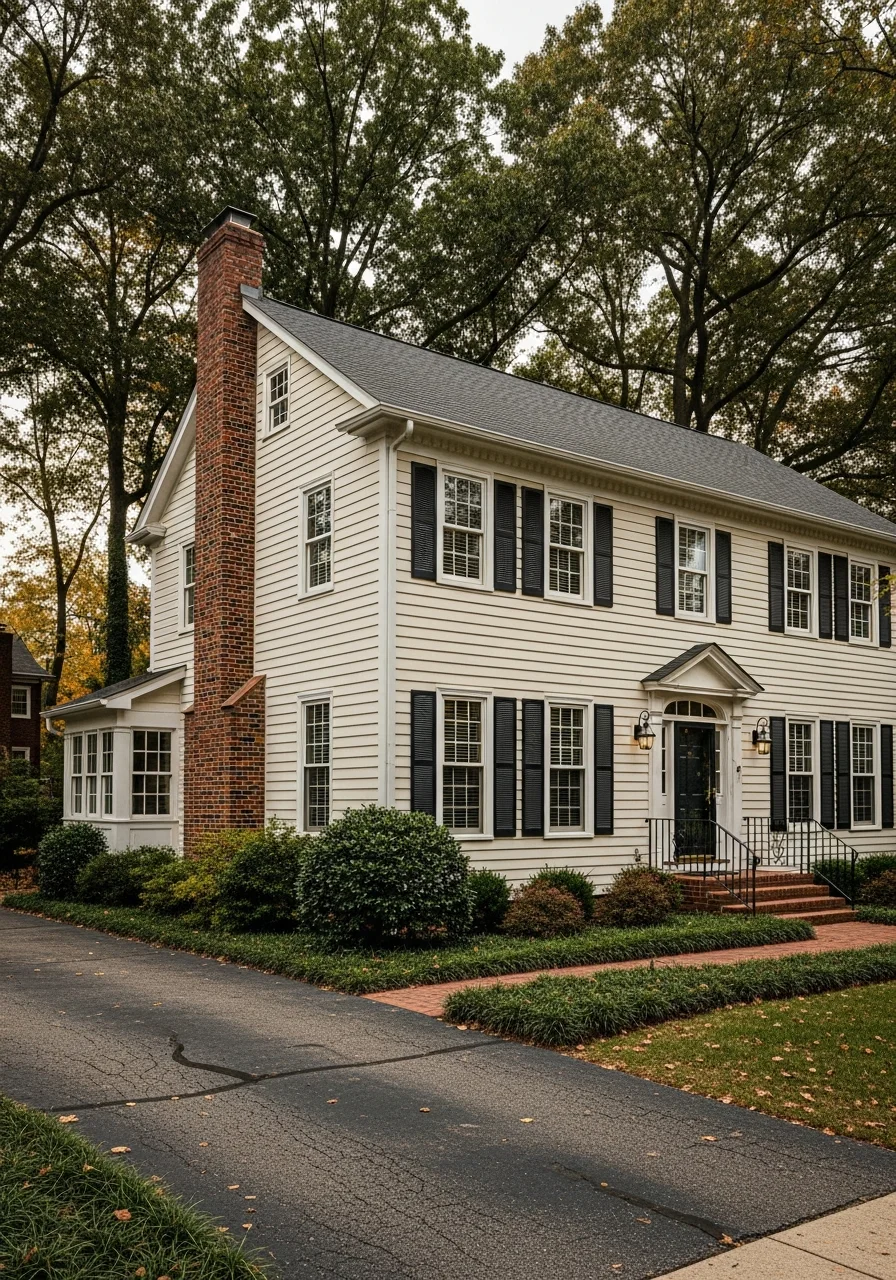 Fairfax homeowner standing in their driveway with a well-maintained property in the background.