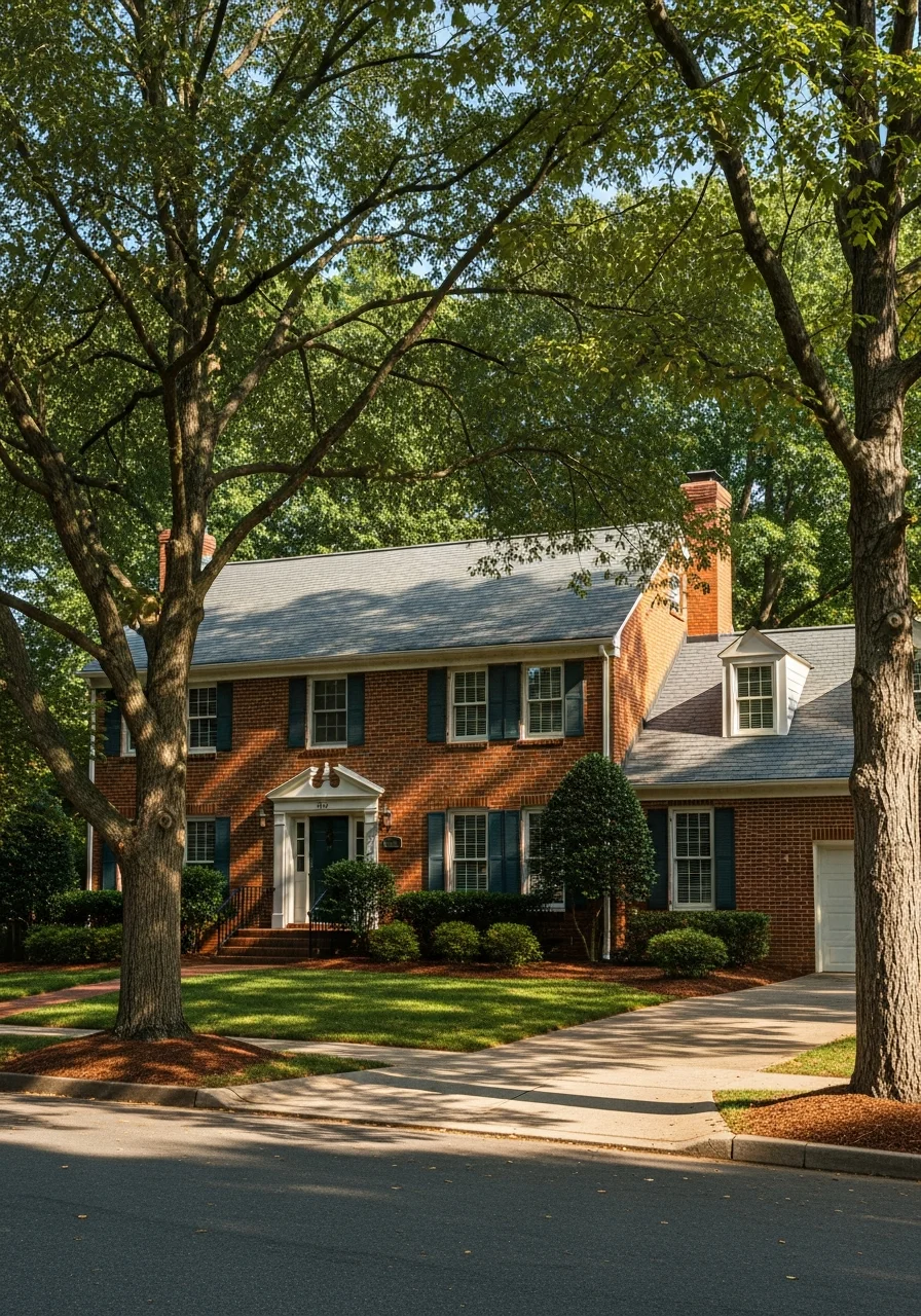 Herndon resident standing in front of their home with neighborhood context visible.