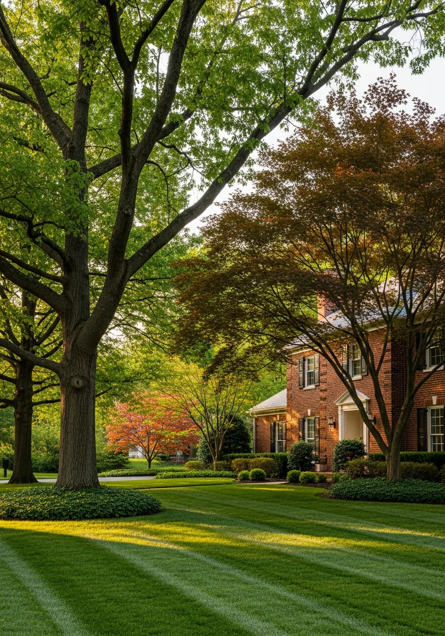 McLean homeowner standing on their property with mature trees and well-maintained grounds visible.